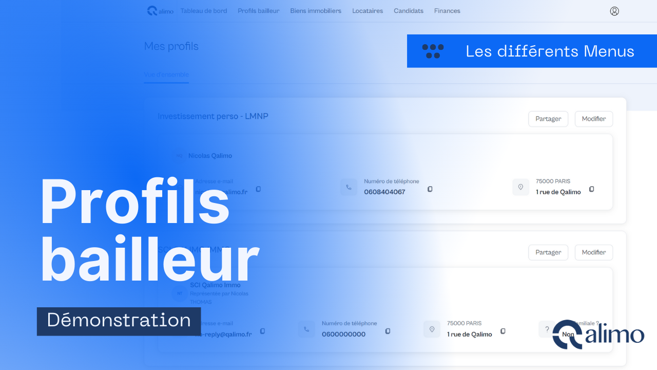 Profils bailleurs