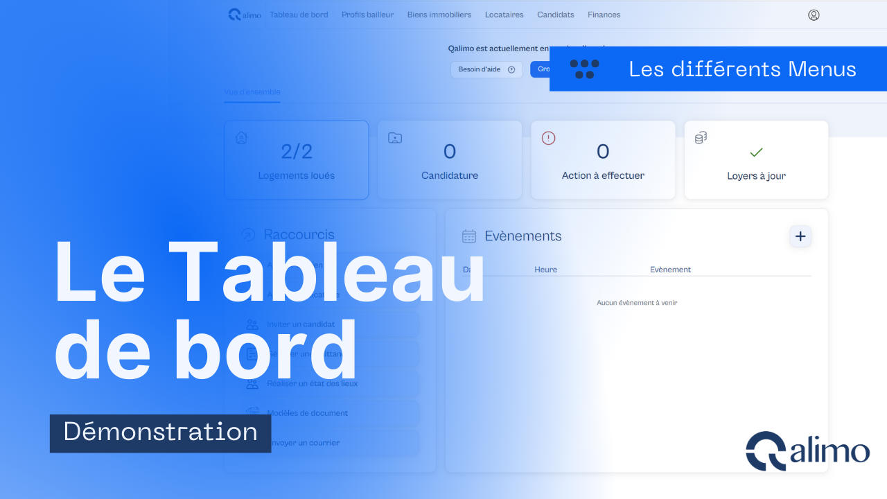 Le Tableau de bord