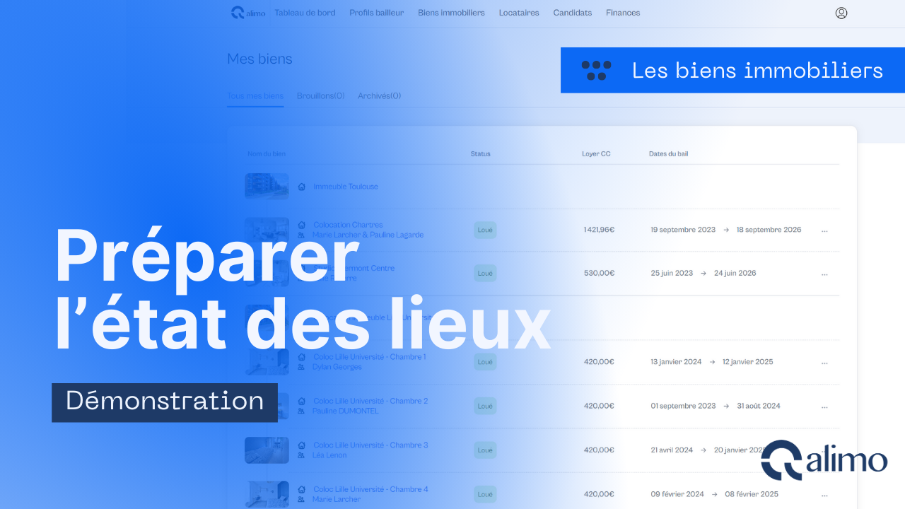 Préparer son état des llieux