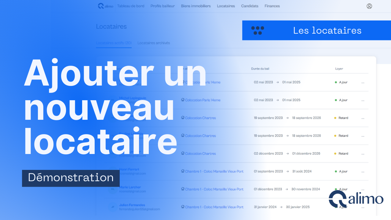 Ajouter un nouveau locataire
