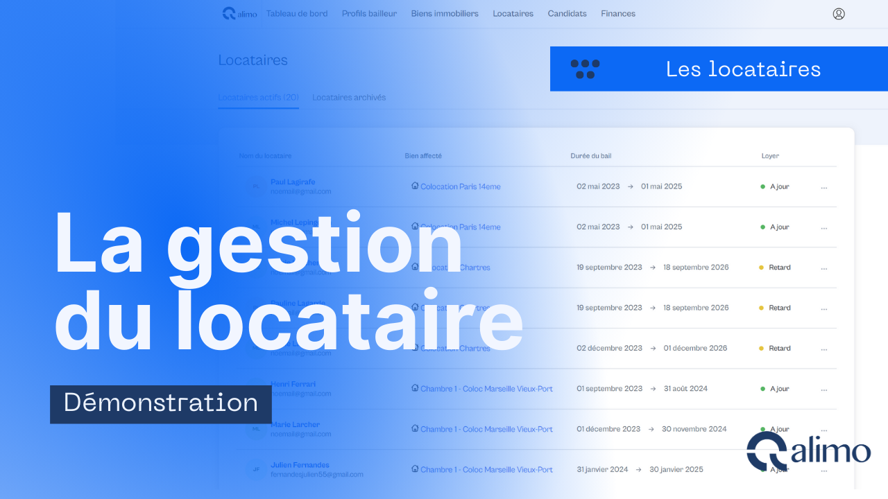La gestion du locataire