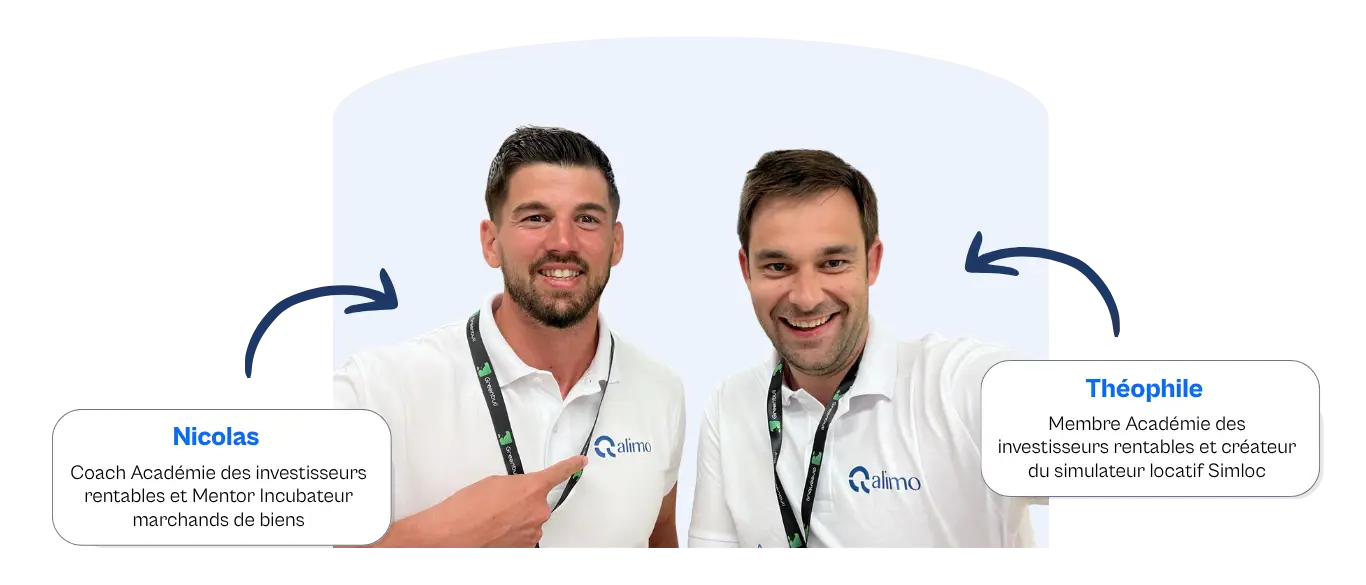 Nicolas et Théophile, cofondateurs du logiciel de gestion locative Qalimo