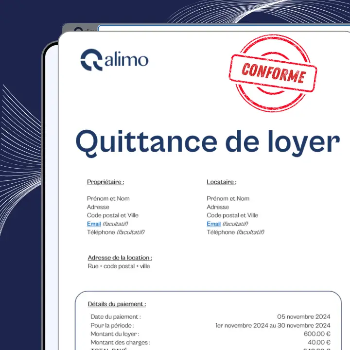 Modèle de quittance PDF à jour​