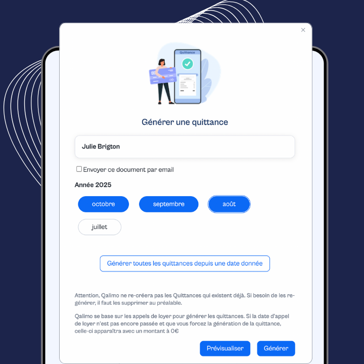 Quittance de loyer en ligne