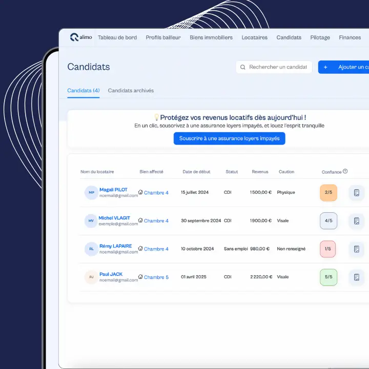 Application contrôle dossier locataire