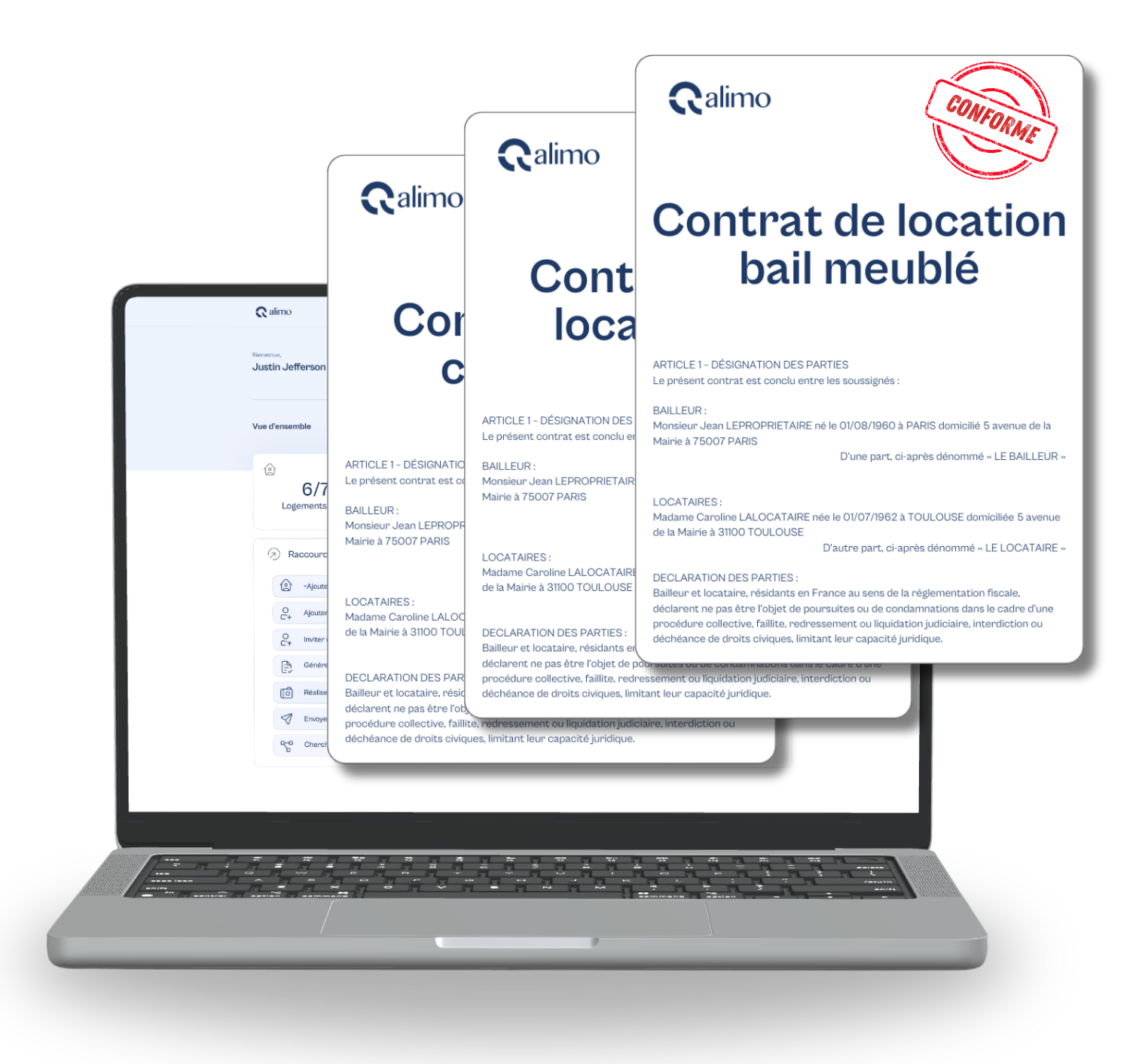 Site contrat de location en ligne