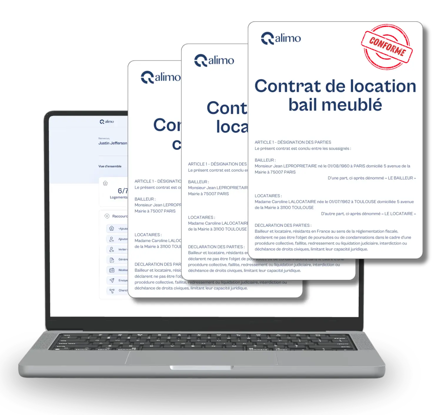Site contrat de location en ligne